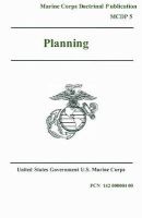 Marine Corps Doctrinal Publication McDp 5 Planning 21 July 2007 (Paperback) - United States Governmen Us Marine Corps Photo