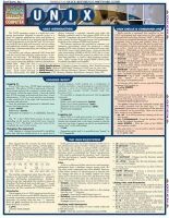 Unix - Reference Guide (Book) - BarCharts Inc Photo