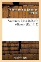 Souvenirs, 1848-1878 5e Ed (French, Paperback) -  Photo