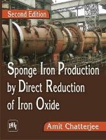Sponge Iron Production by Direct Reduction of Iron Oxide - Aphi - MIT Chatterjee (Paperback) -  Photo