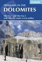 Trekking in the Dolomites - Alta via 1 and Alta via 2 (Paperback, 4th Revised edition) - Gillian Price Photo