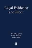 Legal Evidence and Proof - Statistics, Stories, Logic (Hardcover, New Ed) - Henry Prakken Photo