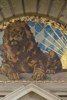 Mosaic of a Lion Above a Door - Blank 150 Page Lined Journal for Your Thoughts, Ideas, and Inspiration (Paperback) - Unique Journal Photo