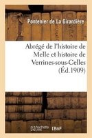 Abrege de L Histoire de Melle Et Histoire de Verrines-Sous-Celles (French, Paperback) - Pontenier Photo