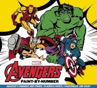 Marvel: The Avengers Paint-By-Number - Re-Create Five Classic Scenes from the Marvel Universe (Hardcover) - Daniel Wallace Photo