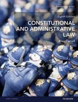 Fl. Carroll: Constitutional and Administrative Law MyLawChamber Pack (Online resource, 8th Revised edition) - Alex Carroll Photo