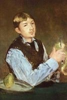 "A Young Man Peeling a Pear Portrait of Leon Leenhoff" by Edouard Manet - 1868 (Paperback) - Ted E Bear Press Photo