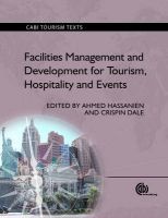 Facilities Management and Development for Tourism, Hospitality and Events (Paperback, New) - Ahmed Hassanien Photo
