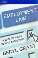 Employment Law - A Guide for Human Resource Management (Paperback) - Beryl Grant Photo