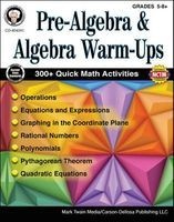 Pre-Algebra and Algebra Warm-Ups, Grades 5 - 12 (Paperback) - Cindy Barden Photo