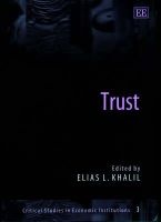 Trust - Forms, Foundations, Functions, Failures and Figures (Hardcover) - Bart Nooteboom Photo