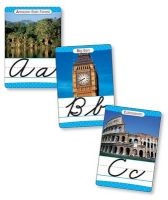 Around the World Cursive Alphabet Set - 26 Ready-To-Display Letter Cards with Fabulous Photos of Extraordinary Natural Wonders, Ancient Sites, Architecture, and More (Cards) - Scholastic Photo