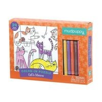 Cat's Meow Color-In Puzzle (Toy) - Mudpuppy Photo