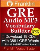 Franklin GRE Audio MP3 Vocabulary Builder - Download 19 CDs with 3861 GRE Words for High GRE Verbal Score (Paperback) - Franklin Vocab System Photo