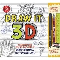Draw it 3-D (Hardcover) - Editors of Klutz Photo