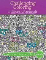 Challenging Coloring: Millions of Animals - Over 90 Awesome Coloring Pages (Paperback) - Elizabeth Golding Photo