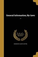 General Information; By-Laws .. (Paperback) - Engineers Club Of Dayton Photo