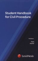 Student Handbook On Civil Procedure (Paperback, 7th Edition) - JA Faris Photo