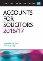 Accounts for Solicitors 2016/17 (Paperback) - Lesley King Photo