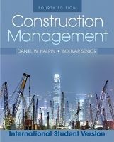 Construction Management (Paperback, 4th International student edition) - Daniel W Halpin Photo