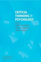 Critical Thinking in Psychology (Paperback) - Robert J Sternberg Photo