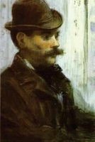 "Man in a Round Hat Alphonse Maureau" by Edouard Manet - 1878 - Journal (Blank (Paperback) - Ted E Bear Press Photo