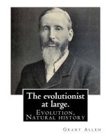The Evolutionist at Large. by - : Evolution, Natural History (Paperback) - Grant Allen Photo