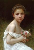 Girl Bouquet by William-Adolphe Bouguereau - 1896 - Journal (Blank / Lined) (Paperback) - Ted E Bear Press Photo