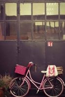 Pink Bike with a Pink Basket Journal - 150 Page Lined Notebook/Diary (Paperback) - Cs Creations Photo