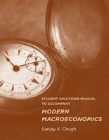 Student Solutions Manual to Accompany Modern Macroeconomics (Paperback) - Sanjay K Chugh Photo