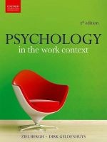 Psychology In The Work Context (Paperback, 5th Revised edition) - Ziel C Bergh Photo