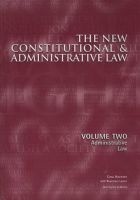 The New Constitutional & Administrative Law, Vol 2 - Administrative Law (Paperback) - C Hoexter Photo