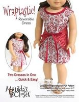 Wraptastic! Reversible Dress - Confident Beginner-Level Sewing Pattern for 18-Inch Dolls (Paperback) - Kristin Rutten Photo