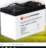 OmniPower 120Ah 12V Sealed Battery - OPR120-12 Photo