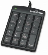 Manhattan Notebook Numeric Keypad 19Key USB Ultra Slim and Lightweight Photo