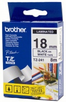 Brother Black on White Colour Tape 18mm Photo
