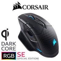 Corsair [OPEN BOX] DARK CORE RGB SE Wired/Wireless Gaming Mouse With QI Wireless Charging / 16000 DPI / Optical / Up to 24hrs of battery life / Dynamic multicolor 3-zone backlighting / CH-9315111 Photo