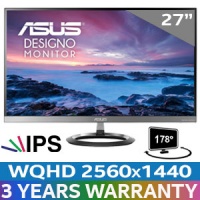 ASUS Designo MZ27AQ 27" WQHD IPS Monitor / Exquisite ultra-slim Frameless design / 178Â° wide-view technology Photo