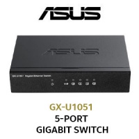 ASUS GX-U1051 5-port Gigabit Ethernet Switch VIP Port / 5 Gigabit Ports / 1000/100/10Mbps / VIP port / Plug and Play / Compact Size / GX-U1051 Photo