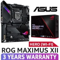 ASUS ROG Maximus XII Hero WiFi Intel ATX Motherboard / Intel Z490 Chipset / Supports 10th Gen Processors only / LGA 1200 / ROG Water Cooling Zone and M.2 Heatsinks / Wi-Fi 6 Connectivity / USB 3.2 Gen 2 / 1x USB 3.2 Type-C / 90MB12R0-M0EAY0 Photo