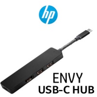 HP ENVY USB-C Hub / One Port for Power and Connectivit / Expand your Productivity / Thoughtful Elevated Design / Two USB-A Ports / HDMI 2.0 Port / Supports up to a 4K Resolution / 5LX63AA Photo