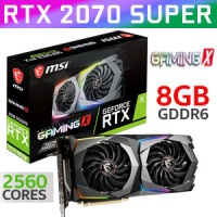 MSI GeForce RTX 2070 SUPER GAMING X 8GB GDDR6 Graphics Card / 2560 Cores / Boost: 1800MHz / TORX Fan 3.0 / RGB MYSTIC LIGHT / Zero FROZR / Afterburner / OC Performance Photo