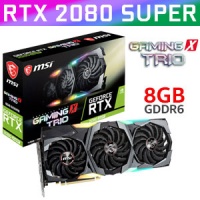 MSI GeForce RTX 2080 SUPER GAMING X TRIO 8GB GDDR6 2944 Cuda Core VR Ready Graphics Card / Ray Tracing Cores / Tensor Cores / 3072 Cuda Cores / HDCP 2.2 / Microsoft DirectX 12 Raytracing Photo