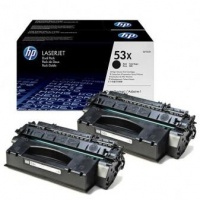 HP 53X 2-pack High Yield Black LaserJet Toner Cartridges Photo