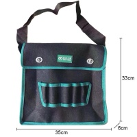 SDP 02 Type Canvas Cloth Thickening Electrician Belt Pouch Maintenance Tools Shoulder Bag Convenient Tool Bag Photo