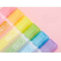 SDP 10 piecesS Creative Color Tilt Head Highlighter Students Marker Pen Office Supplies Random Color Delivery Photo