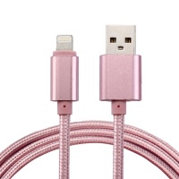 SUNSKYCH 1m Woven Style Metal Head 84 Cores 8 Pin to USB 2.0 Data / Charger Cable For iPhone XR / iPhone XS MAX / iPhone X & XS / iPhone 8 & 8 Plus / iPhone 7 & 7 Plus / iPhone 6 & 6s & 6 Plus & 6s Pl Photo
