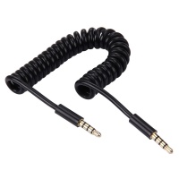 SDP 1.5m 3.5mm Male to Male Plug Jack Stereo Audio AUX Retractable Coiled Cable For iPhone iPad Samsung iPod Laptop MP3 MP4 Photo