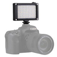SDP PULUZ Pocket 96 LEDs 860LM Professional Photography Video & Photo Studio Light with White and Orange Magnet Filters Light Panel for Canon Nikon DSLR Cameras Photo