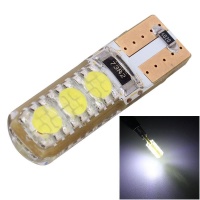 SDP 10 piecesS T10 3W 300LM Silicone 6 LED SMD 5050 Car Clearance Lights Lamp DC 12V Photo